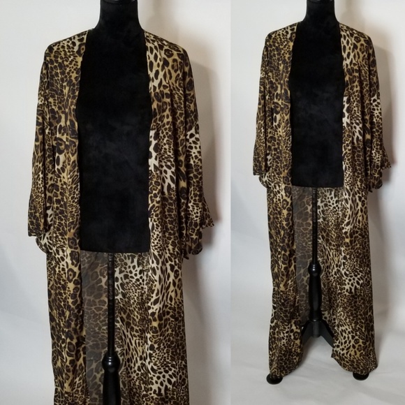Leopard Maxi Cardigan - Picture 2 of 8